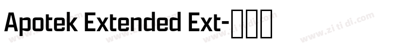 Apotek Extended Ext字体转换